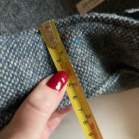 New! Jonathan Richard Ireland neutral grey & black tweed messenger bag - Picture 13 of 13